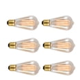 thumbnail image 3 of 6 bombillas ST64 estilo retro vintage, bombillas de filamento E27 de 40 W para decoración del hogar, 3 of 13