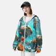 thumbnail image 3 of Vsdgher Underwater Swimming Guinea Pig Print Adult Hoodie Shirts Rash Guard for Men Women,Long Sleeve Sun Protection Fishing Shirts for Athletic Running Swim-Small, 3 of 7
