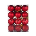 thumbnail image 1 of Teissuly 24Pcs Christmas Balls, Electroplated Balls, Christmas Tree Decorations, Hanging Decorations, Festive Atmosphere, And Christmas Balls Teissuly WER202311273836, 1 of 7