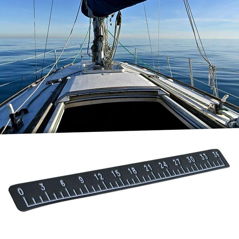 39 Inches Fish Ruler Accurate Waterproof Eva Foam High Density for Fishing Boat Dark Gray White, Size: 99cmx11.4cmx0.6cm