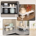 thumbnail image 4 of FT Hita Expandable Cabinet Shelf,Under Sink Storage Space Stackable Heavy Duty Metal for Kitchen Bathroom Office Countertop Shelves, 4 of 5