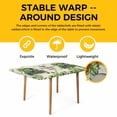 thumbnail image 4 of Saint Patrick's Day Table Cloths for 3 Foot Rectangle Tables, Green Truck Leaves Floral Farmhouse Patio Waterproof Elastic Fitted Tablecloths, Washable Rectangular Table Cover for Camping, 4 of 8