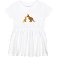thumbnail image 3 of Inktastic Kangaroo Family Girls Baby Dress, 3 of 5