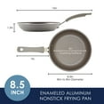 thumbnail image 4 of Rachael Ray Cook + Create Aluminum Nonstick Frying Pan, 8.5-Inch, Gray, 4 of 10