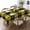 Color-7, variant on BRODIE RED MODERN PLAID Rectangular Tablecloth 55"x70" with Lace Edge, Washable Durable Table Cover for Dining, Indoor Outdoor Home Restaurant Decor