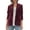 Wine Red, variant on Women'S Velvet Jacket Casual Button Up Lapel Long Sleeve Cardigan Suits Business Coat with Pockets Light Blue S