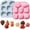 A(2 Pcs), variant on 2 Pcs Heart Chocolate Molds, 10-Cavity Love Rose Shape Molds, Non-Stick Baking Molds for DIY Handmade Soap Candles Jello Candy Gummy Ice Cubes