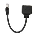 thumbnail image 5 of RJ45 Ethernet Adapter Cable Extension 1 to 2 Port Excellent Connection Transmission Splitter Adapter for CAT7 Network, 5 of 5