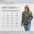 thumbnail image 5 of TEMOFON Women's Hoodies with Pockets Long Sleeve Pullover Sweatshirts Casual Fall Winter Striped Hoodie Tops, 5 of 7