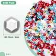 thumbnail image 3 of Uxcell Lot de 6000 Paillettes Lâches, 4 mm Paillettes Rondes pour Projets DIY/cuisson [Argent], 3 of 6