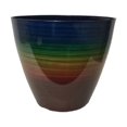 thumbnail image 2 of Misco Home and Garden Rainbow Glazed Planter 13 inches, 2 of 5