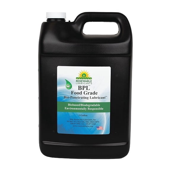Renewable Lubricants 1 gal, Jug, Vegetable Oil, Yellow 87003
