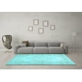 thumbnail image 3 of Ahgly Company Indoor Rectangle Abstract Light Blue Contemporary Area Rugs, 2' x 5', 3 of 4