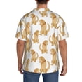 thumbnail image 5 of Xecao offers the Labrador Retriever Dog for Men's Casual Short-sleeved Shirt, a button-up collared shirt with a pocket, perfect for beach vacations and yacht travel in the XX-Large size., 5 of 7
