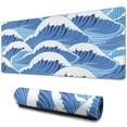 thumbnail image 1 of Elegant Desk Accessories: Extra Large Topographic Pattern Mouse Pad, Non-Slip Rubber Base - Enhances Comfort and Style of Workspace, 1 of 7