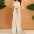 thumbnail image 2 of Afdoent Womens Dresses Elegant Long V Neck Evening Dress Convertible Wrap Way Bridesmaid Gown For Wedding Guest Casual Wear Party Vacation Dress, 2 of 6