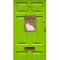 thumbnail image 2 of Caroline's Treasures CK6908DS1216 Hermelin Rabbit Welcome Wall or Door Hanging Prints, 12x16, multicolor, 2 of 3