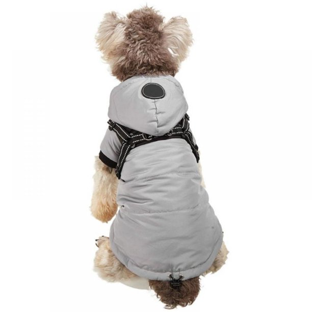 Waterproof Dog Winter Jackets,Cold Weather Dog Coats with Harness ,Easy