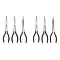 thumbnail image 1 of 6X 11 Inch Extra Long Nose Pliers Set Straight & Bent Tip Grip Hand Tool, 1 of 7