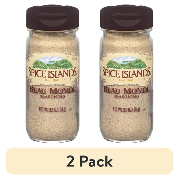 (2 pack) Spice Islands Beau Monde Seasoning, 3.5 oz