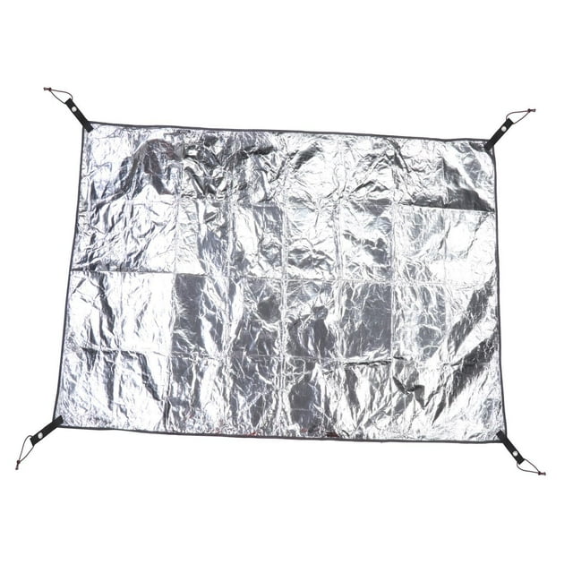 Colchoneta de aluminio para acampar, impermeable, plegable, de aluminio, resistente a la humedad El 150x200CM Cola Manta de aluminio