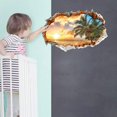 thumbnail image 3 of Pegatinas de pared 3d de paisaje marino, calcomanías de suelo extraíbles de playa mágica artística, decoración del hogar, dormitorio para niños, 3 of 5