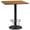 Natural, variant on Emma + Oliver 36" Square Walnut Laminate Bar Table Top-24"RD Base/Foot Ring