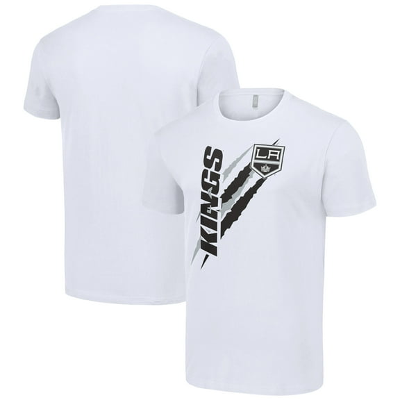 Men's Starter White Los Angeles Kings Color Scratch T-Shirt
