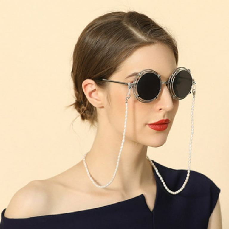 Pearl Glasses Chain Metal Beads, Non-, Lightweight, Sunglasses  Strap Accessory