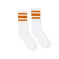 thumbnail image 2 of SOCCO USA-Made Striped Crew Socks SC100 Black/ Grey L/XL, 2 of 3
