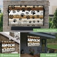 thumbnail image 2 of Outdoor TV Cover 36 to 39 Inches, Farmhouse Dog Paw Vintage Brown Wooden Board Waterproof and Weatherproof TV Cover with Remote Control Pocket, Flat Screen TV Cover Protector for Outside TV, 2 of 6