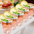 thumbnail image 2 of Disposable Cups 12 Oz 50pcs Elegant with Rim Aviation Cups Rose Gold Silver Rimmed for Weddings Parties Food Container, 2 of 6