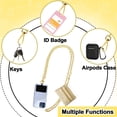 thumbnail image 3 of Cartera con correa para teléfono XANGNIER, ajustable, antirrobo, dorada, 3 of 7