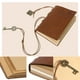 thumbnail image 4 of PTOOTP Cuaderno clásico retro vintage de PU con tapa dura, encuadernado con cuerdas, libreta en blanco, diario de viaje, cuaderno de bocetos (café), 4 of 8