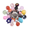 thumbnail image 3 of Mix Color Fusion Mix Stone Floral Pin-Brooch, 3 of 5