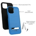 thumbnail image 4 of CoverON For Apple iPhone 13 Pro Max Case, Slim Metal Kickstand Rugged Dual Layer Phone Cover, Blue, 4 of 8