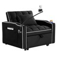thumbnail image 5 of Convertible Sleeper Chair Sofa Bed Adjustable Pull Out Sleeper Chair Bed Multi-Pockets Folding Sofa Bed for Living Room Bedroom Small Space,3-in-1 Sofa Bed, 5 of 16