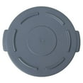 thumbnail image 3 of HUBERT® Grey Plastic Flat Lid for 10 gal Trash Receptacles - 15 3/5" Dia x 1" H, 3 of 4