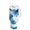 Blue Ink Pattern, variant on 40 oz Insulated Stainless Steel Tumbler Double Wall Stainless Steel Tumbler with 2-Way Drinking Blue Ink Pattern