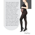 thumbnail image 7 of MeMoi Women's Argyle Pattern Opaque Microfiber Maternity Tights, Large/X-Large, Black, 7 of 7