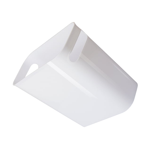 Advancent Botes de basura domésticos de colores sólidos simples y texturizados de plástico botes de basura descubiertos botes de basura Suministros de limpieza para el hogar