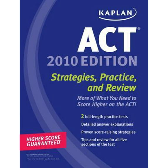 Pre-Owned Kaplan ACT 2010: Strategies, Practice, and Review (Paperback) 1419553267 9781419553264