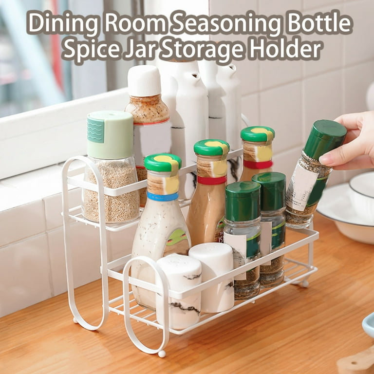 Kitchen Rack Organizer Bottle Holder Seasoning Jars Rack Set