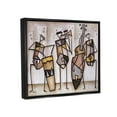thumbnail image 3 of Stupell Industries Musical Trio Abstract Modern Painting Jet Black Framed Floating Canvas Wall Art, 24x30, by Eric Waugh, 3 of 9