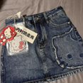 thumbnail image 4 of Hellokitty Sanrio-Falda vaquera Sexy para mujer, minifaldas ajustadas de Estilo Vintage informal, Kawaii, Y2K, Anime, Verano, 4 of 4