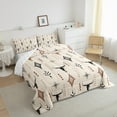 thumbnail image 3 of Manfei Vintage Cow Skull Bedding Comforter Set, Rustic Lodge Cabin Twin Comforter Sets, Bohemian Aztec Bedding Set, Beige Brown Black Bedroom Decor, Reversible 2pcs, 3 of 8