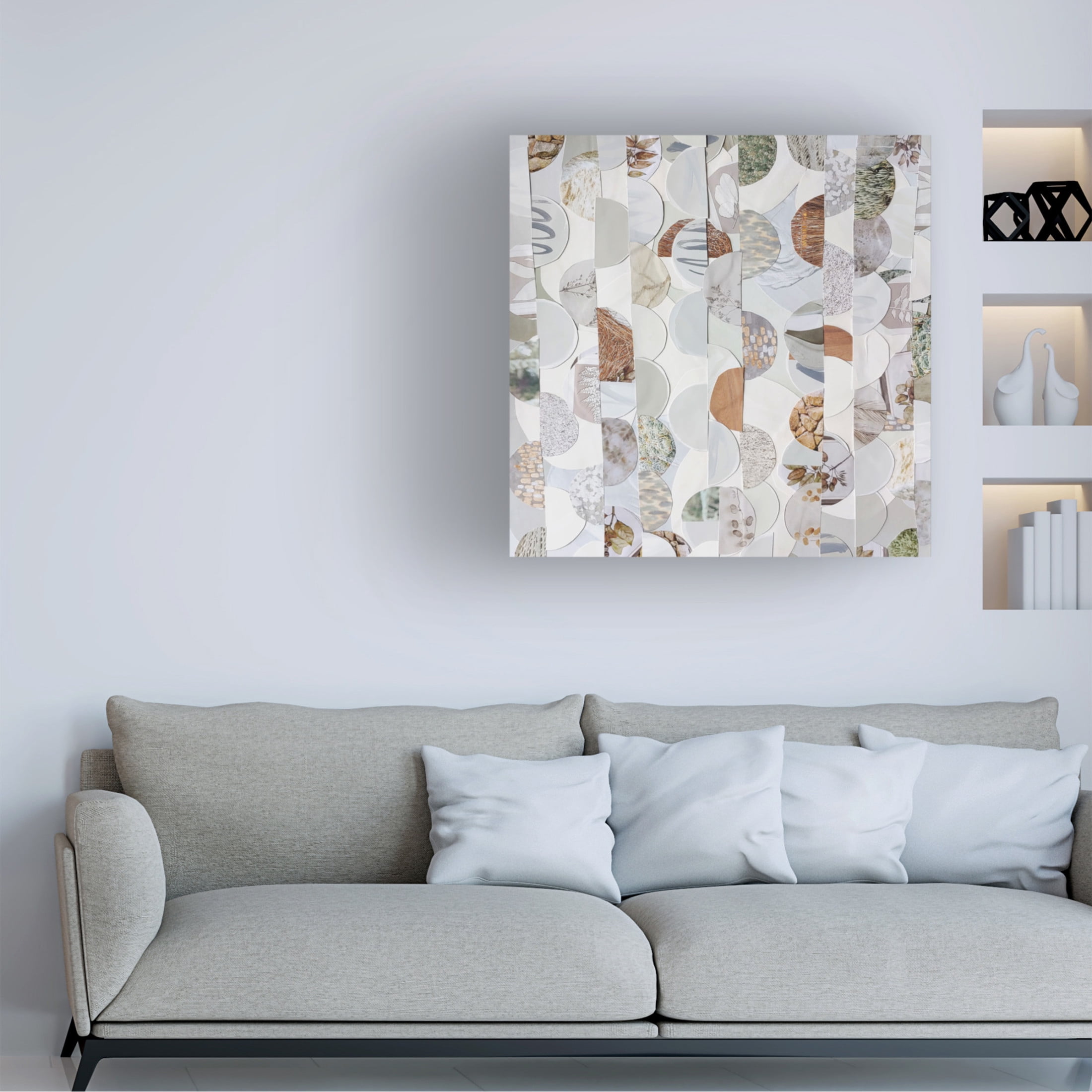 Canvas Wall Art - Coco Good 'Bali Batik III' Wall Art for Living Room, Bedroom, or Office Décor by Trademark Fine Art - 14 x 14 Inches