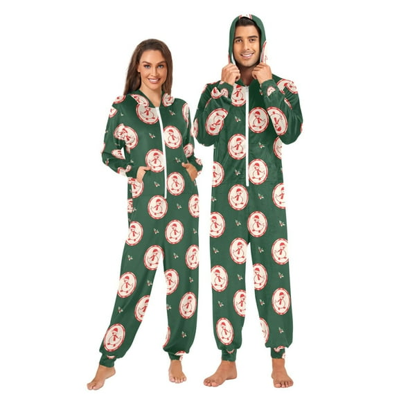 joogoo Christmas Gooses-2 Unisex Adults Onesies Pajamas Jumpsuits L