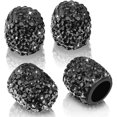 thumbnail image 2 of BEMS-Tapones de vástago de válvula, válvula de neumático de rueda de coche, paquete de 4 cristales hechos a mano, 2 of 4