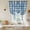 Blue, variant on Pink Plaid Tie Up Curtains for Windows, Adjustable Balloon Window Shades, Modern Art Checkered Farmhouse Kitchen Window Treatments Adjustable Roll Up Curtain for Basement/Nursery 52"x45"